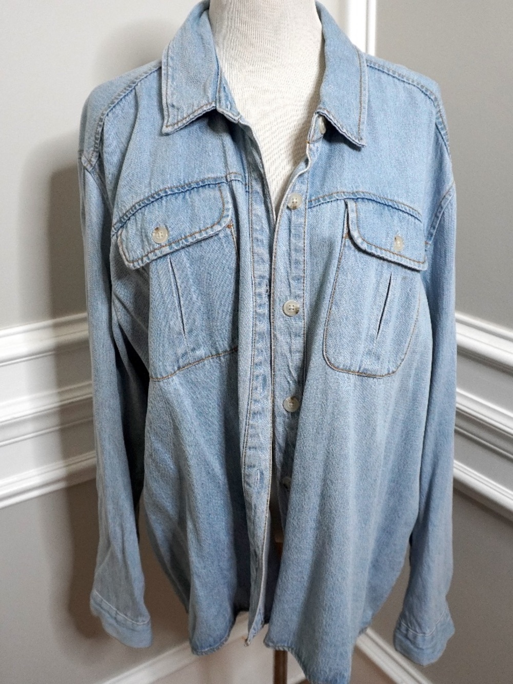Jane and Delancey Light Blue Denim Jean Jacket